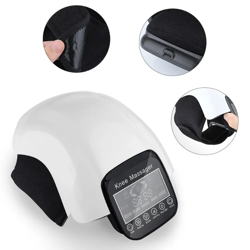 Wireless Smart Knee Massager Air Pressure Vibration Knee Massage LCD Display Machine Electric Elbow Shoulder Knee Masajeador