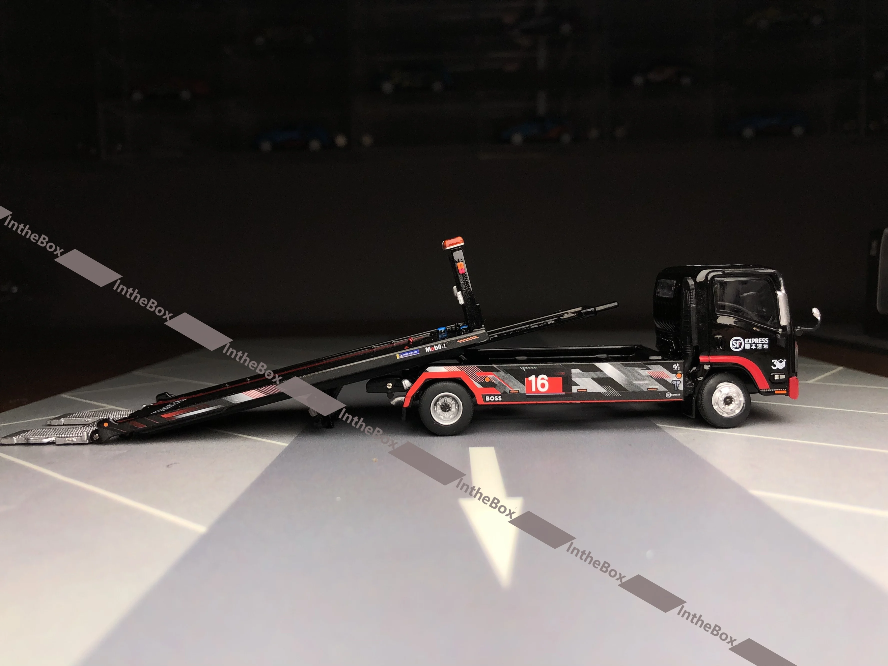 Tiny 1:64 N Series Flatbed Tow Truck SF Express 2023  Diecast Model Car Collection Limited Edition Hobby Toys