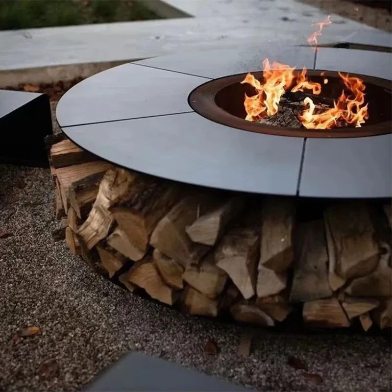 

Airo Outdoor Garden Wood Fireplace Stove Thickness Steel Cast Iron Burning Fireplace