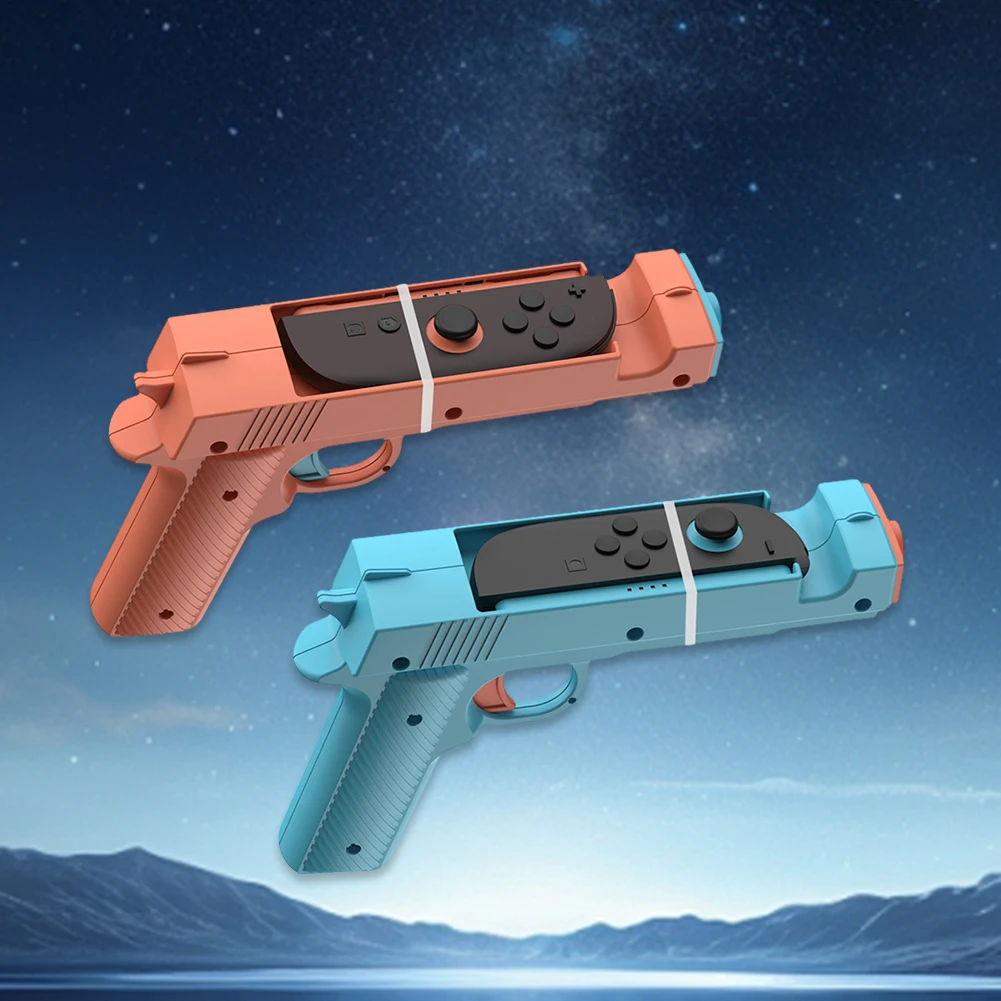 اطلاق النار لعبة بندقية تحكم للتبديل 2 Joy-Con لعبة بندقية ABS اطلاق النار بندقية قبضة مقبض صغير اطلاق النار لعبة بندقية الأسهم قبضة