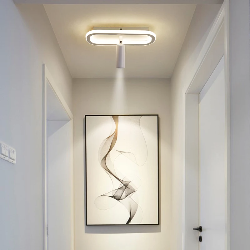 Lámpara Led minimalista, focos Art Deco para pasillo, techo, sala de estar, pasillo, dormitorio, lámpara de Hotel, iluminación interior para el hogar