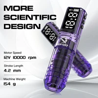 DQFART nuevo Kit de máquina de tatuaje inalámbrica agujas de tatuaje tazas de tinta de tatuaje pluma de tatuaje adecuada para artistas de tatuajes principiantes