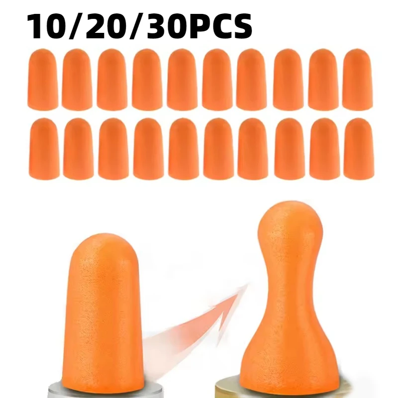 10/20/30Pairs Earplug Made Soft Foam Comfortable Wear Ideal Noise Reduction During Learning Traveling Sleep
