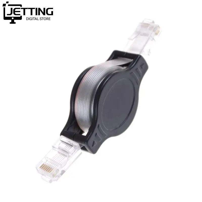 1,5 mt 4.9FT VIDEOKONFERENZ Extensible Retractable RJ45 Internet Ethernet Netzwerk LAN Modem Router Draht Wohnung Ethernet Kabel