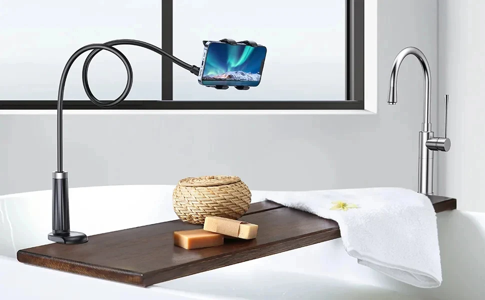 90 cm Telefonhalter Ständer Lazy Bracket Kopfstütze Bett 360 Flexible lange Arme Klemmhalterung für iPhone Samsung und 3,5 ~ 6,7 Zoll Gerät – Detail 6