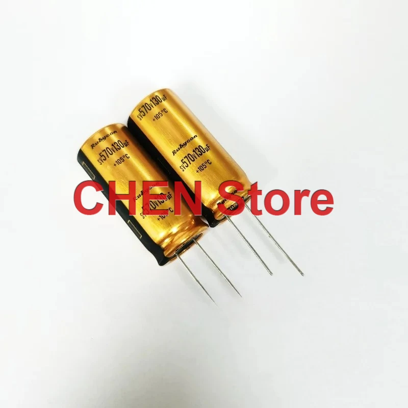 

2PCS/10PCS original RUBYCON RXW 570V130UF 18X40MM 105C electrolytic capacitor 130UF 570V Free Shipping