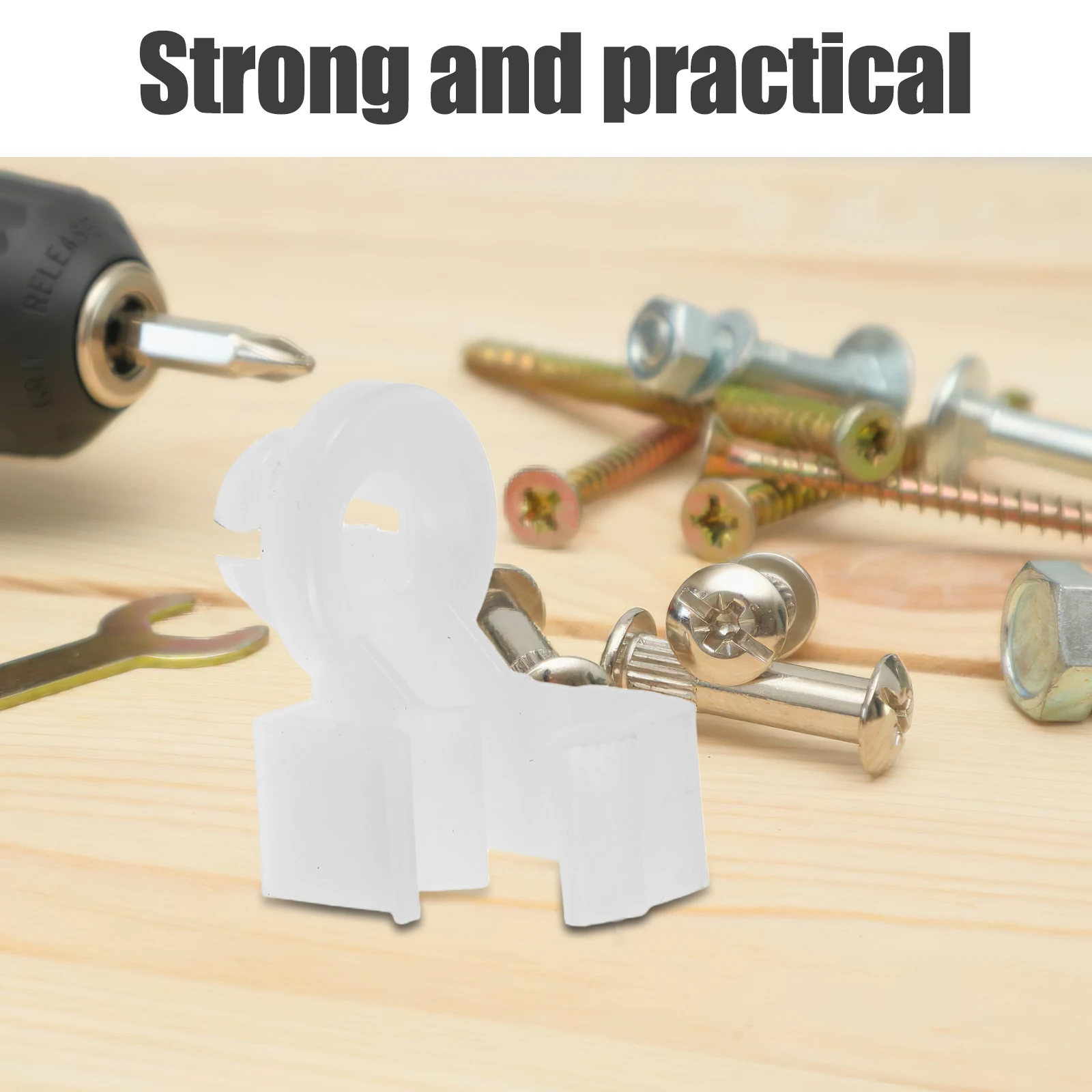

100pcs Engine Rod Clamp Plastic Universal Hood Support Rod Holder Clip Auto Car Hood Prop Retainer Easy Install Vehicle Clamp