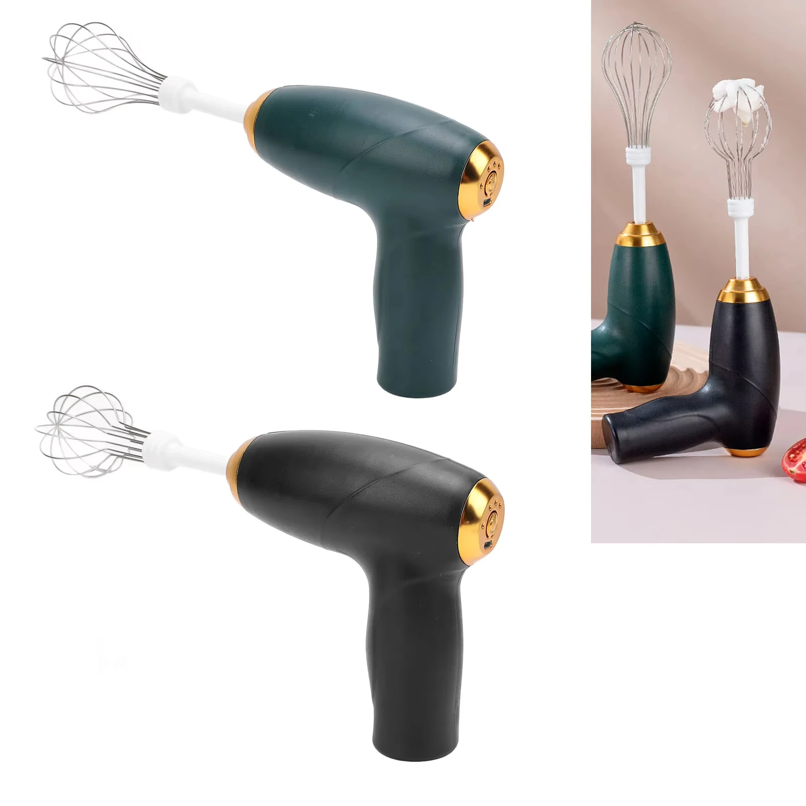مضرب البيض المحمول متعدد الوظائف، خلاط كهربائي، صانع الزبدة، خلاط المكونات، أداة المطبخ، ومحضر الطعام