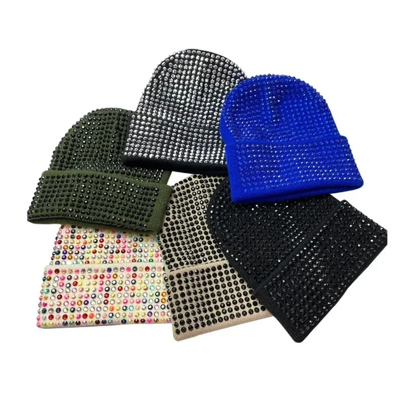 2025-moda-rua-tendencia-marca-hip-hop-bone-casual-outono-e-inverno-strass-malha-bone-quente-la-fria-chapeu-gorros-chapeu