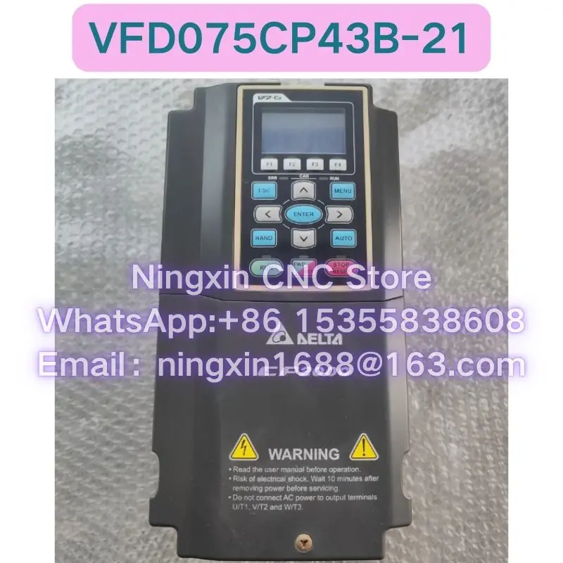 Used VFD075CP43B-21 Inverter Functional test OK Fast delivery