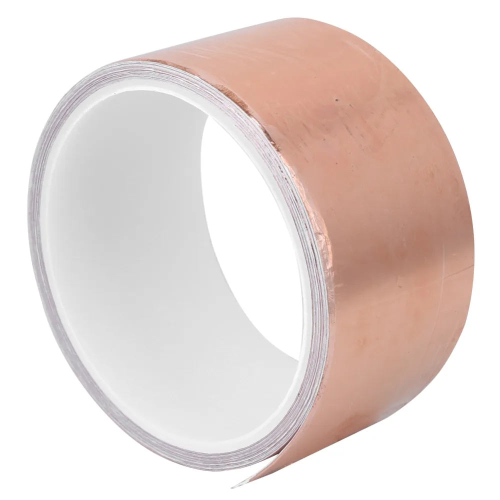 2PCS Single Sided Single Sided Conductive Copper Foil Tape 0.05MM Thick 50MM Width Copper Foil Tape Self Adhesive
