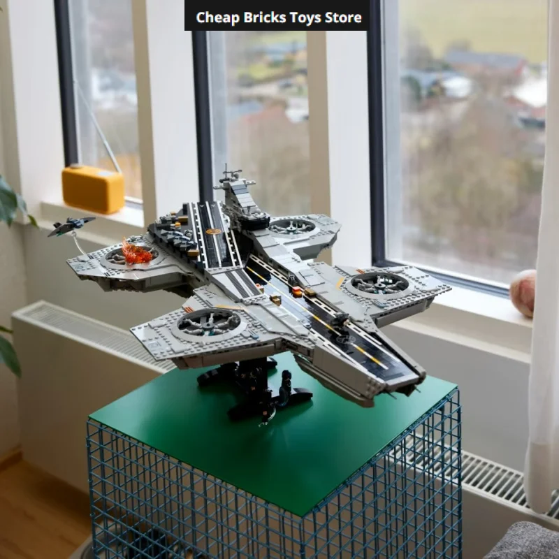 2026 Bricks Building Blocks Flying Aircraft Carrier Model Toys Christmas Birthday Gifts Cheapest Helicarrier 3057pcs for Adults