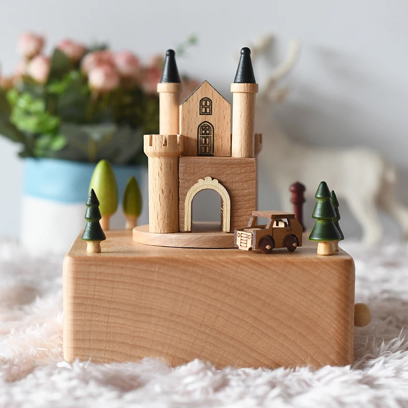 

High Quality Environmental Friendly Romantic Car Sports Wooden Music Box With Custom Melody