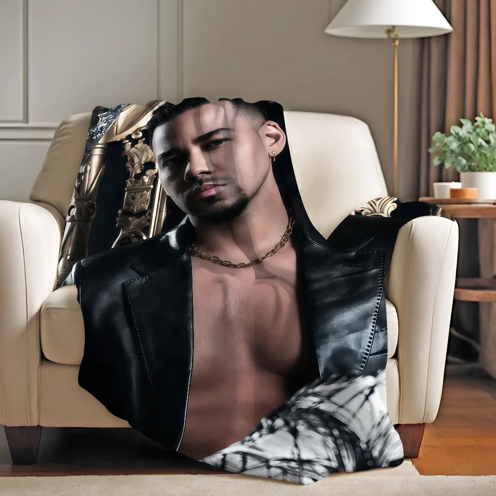 

Одеяло Latin Singer R-romeo Santos, теплое и мягкое, подходит для спальни, гостиной, дивана-кровати, офиса, путешествий, кемпинга