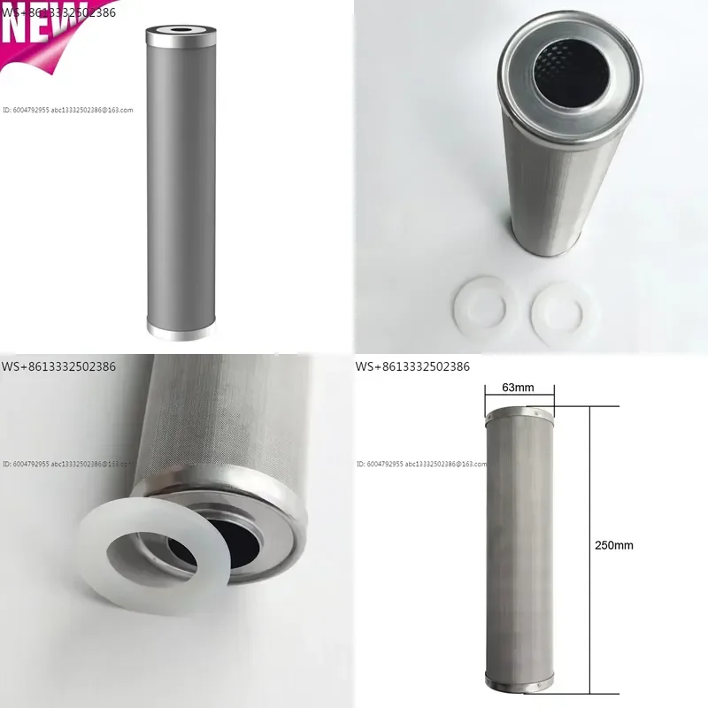 1pcs 10 Inch Stainless Steel Water Filter Element Prefilter Screen 5 Micron 1 Micron Replacement Parts for Whole House