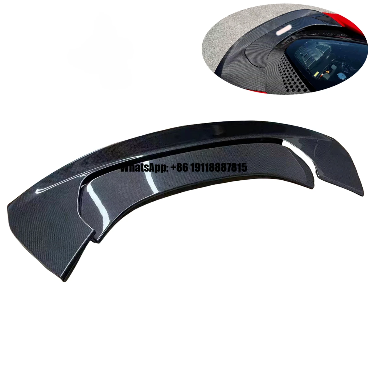 High Quality OEM Style Carbon Fiber Single Deck Rear Spoiler for Ferrari SF90 Trunk Wing