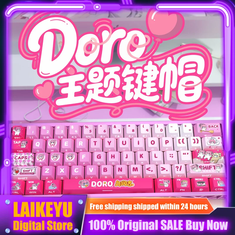 Klawisz mechaniczny do klawiatury z motywem Doro, anime, Cherry PBT, personalizowany, uroczy, akcesorium do klawiatury gamingowej PC, prezent z kreskówki, przedmiot kolekcjonerski — zdjęcie produktu 2