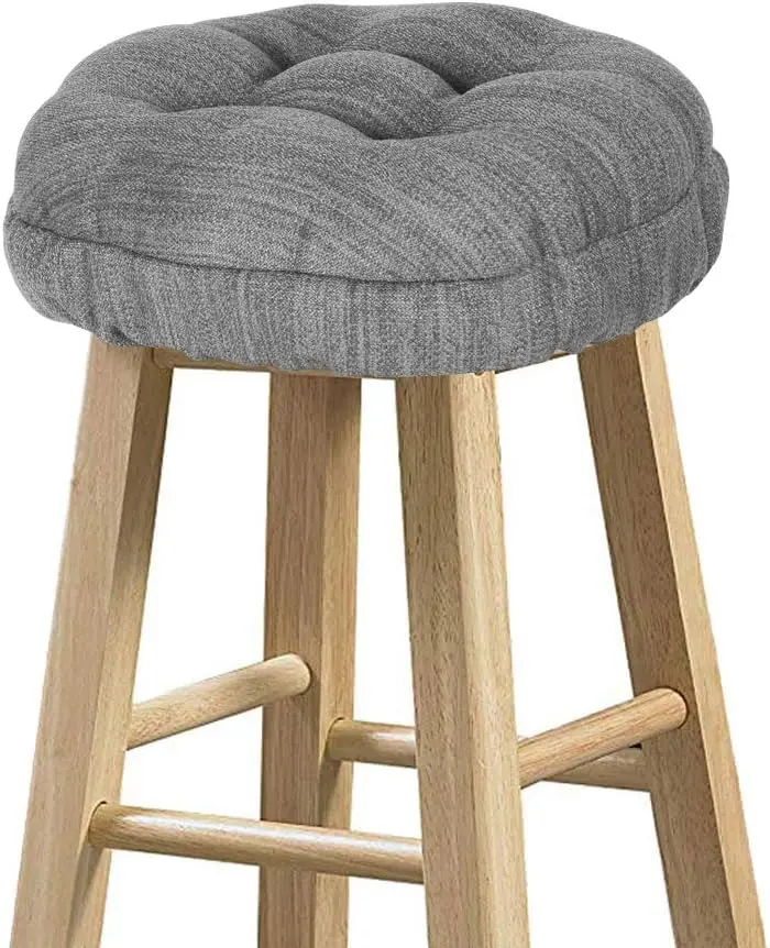 

Stool Covers Round, Super Soft Round Bar Stool Cushion Covers Seat Cushion - One Cushion Only（Grey,12"" (30 Cm)