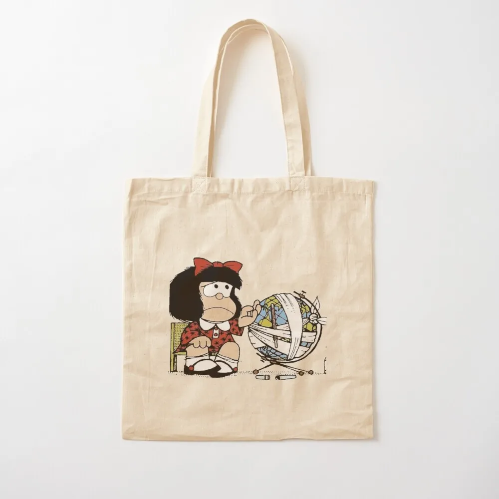 Mafalda Quino Tote Bag canvas shopping bag shopping bags foldable shopping bag logo