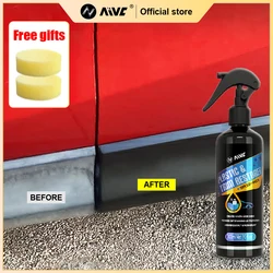 Restaurador de goma con embellecedor de plástico para coche, Spray de brillo negro, renovador de esmalte de larga duración, revestimiento de limpieza, detalles de coche