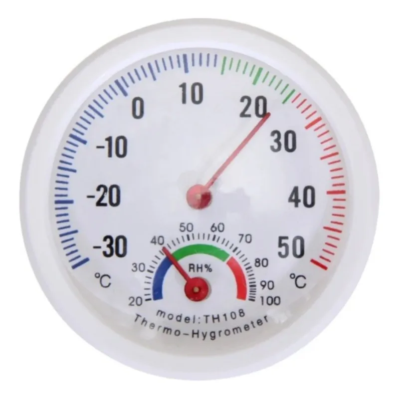 Mini Bell Shaped Hygrometer Thermometer 75MM Diameter Small Temperature Humidity Meter Refrigerator Humidity Temperat Gauge