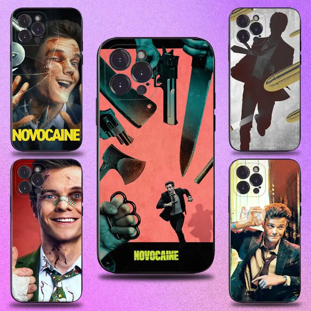 

N-Novocaine Phone Case For iPhone 17,16,15,14,13,12,11 Plus,Pro Max,XS,X,XR,SE,Mini,8,7,Soft Silicone Black Cover
