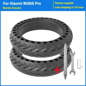 8 1/2x2 pneu sólido 8.5 Polegada pneu favo de mel para xiaomi m365 pro2 pro 1s roda essencial pneu sem câmara de ar acessórios scooter elétrico 10 principais vendas trotinete pneu 8 - №2