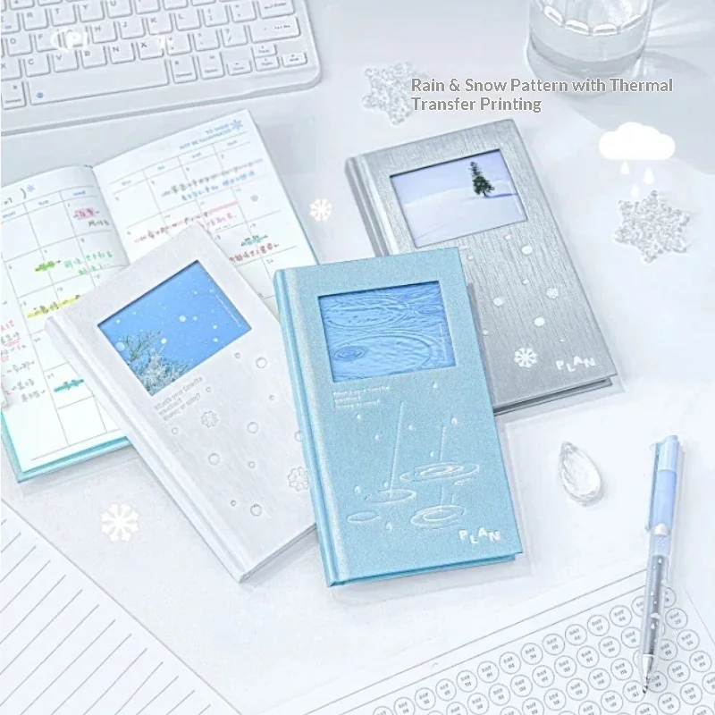 New In Stock Planwith Weather Hardcover Notebook Hard Shell Handbook Journal Daily Planner For Office Home Use Notepad