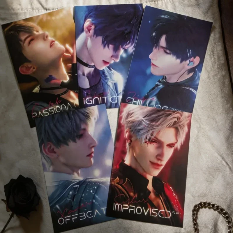 5Pc/Lot Love and Deepspace Character Postcards Sylus Rafayel Zayne Xavier Caleb Official Collection Art Cards