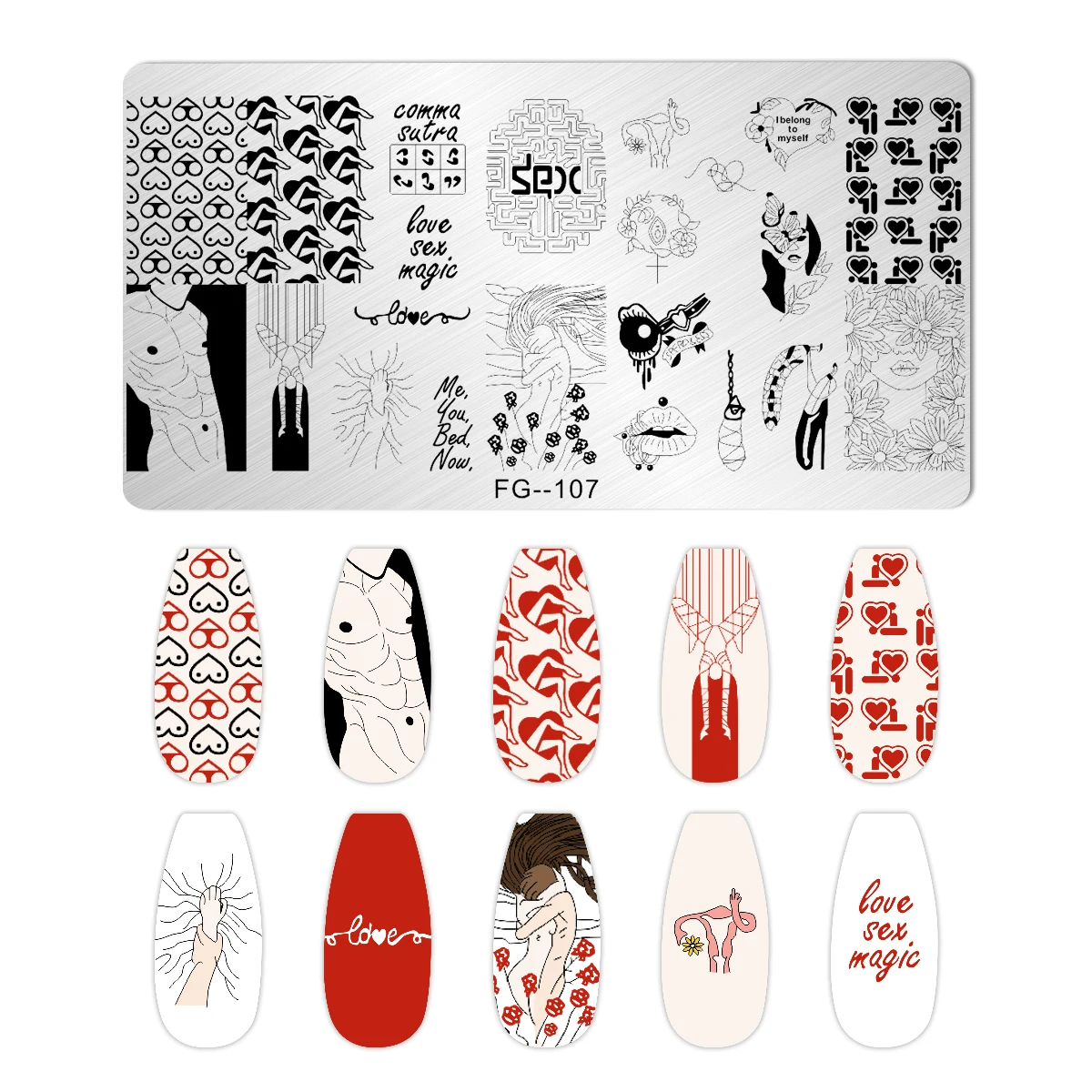 1pc Nail Stamping Plates Japanese style Design Nail Art Stamp Template Halloween Carp Plum blossom Mountain Image Stencil Plate