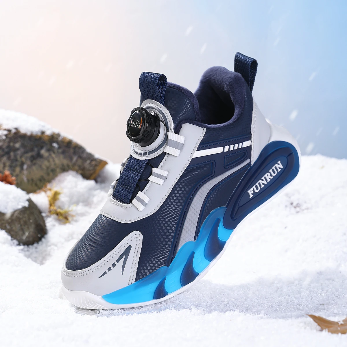 

Детские модные зимне-весенние теплые плюшевые кроссовки для мальчиков и девочек, спортивная обувь на платформе для бега, хлопковая обувь