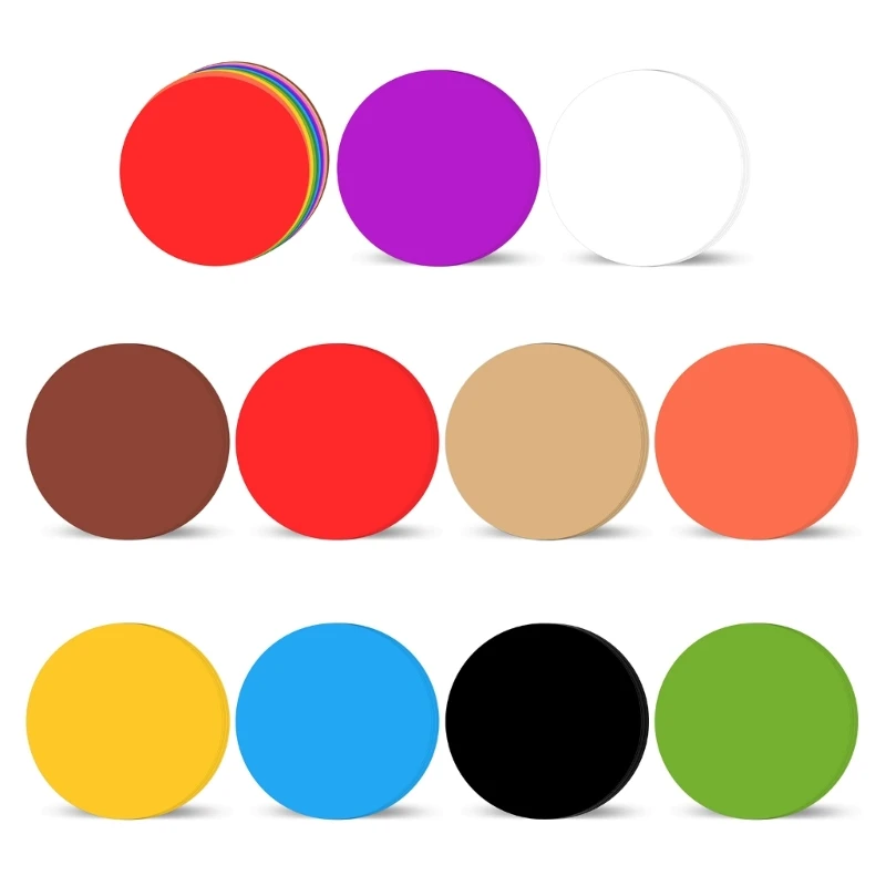 Runde Ausschnitte aus Papier in verschiedenen Farben für DIY-Kunsthandwerk, Klassenzimmer-Dekoration
