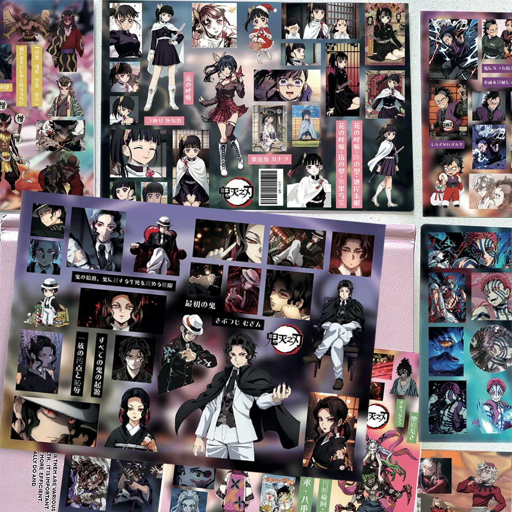 8-adesivos-de-demon-slayer-desenhos-animados-e-anime-a-prova-d'agua-para-laptop-celular-papelaria-e-decoracao-de-diario