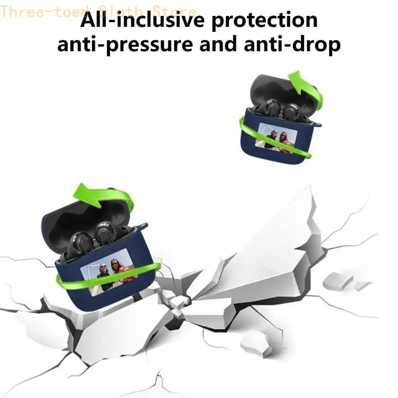 EARBUD 보호 케이스 실리콘 PRO3 이어 버드를위한 후크가있는 방지 커버 E74A