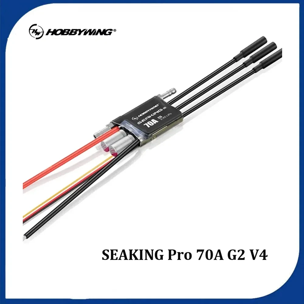 

Hobbywing Seaking PRO 70A G2 Sensorless Brushless ESC 2 - 4S Ideal for Mini Mono Mini ECO Mini Hydro RC Boat Competition