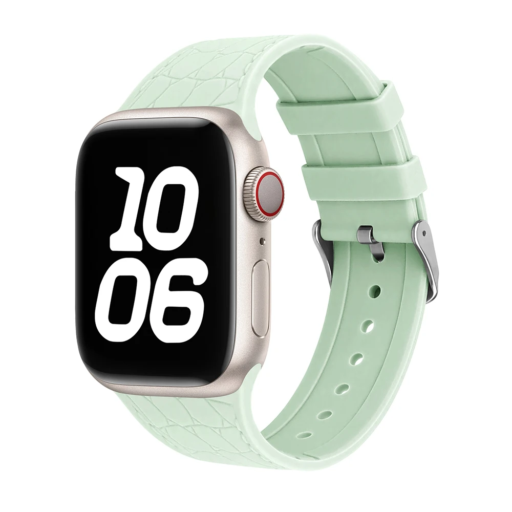 Correa deportiva de silicona para Apple Watch 9, 8, 7, 41-45mm, ultra 2, 49mm, 44-40mm, 38, 42mm, modelo para iwatch Series 6, SE, 5, 4, 3