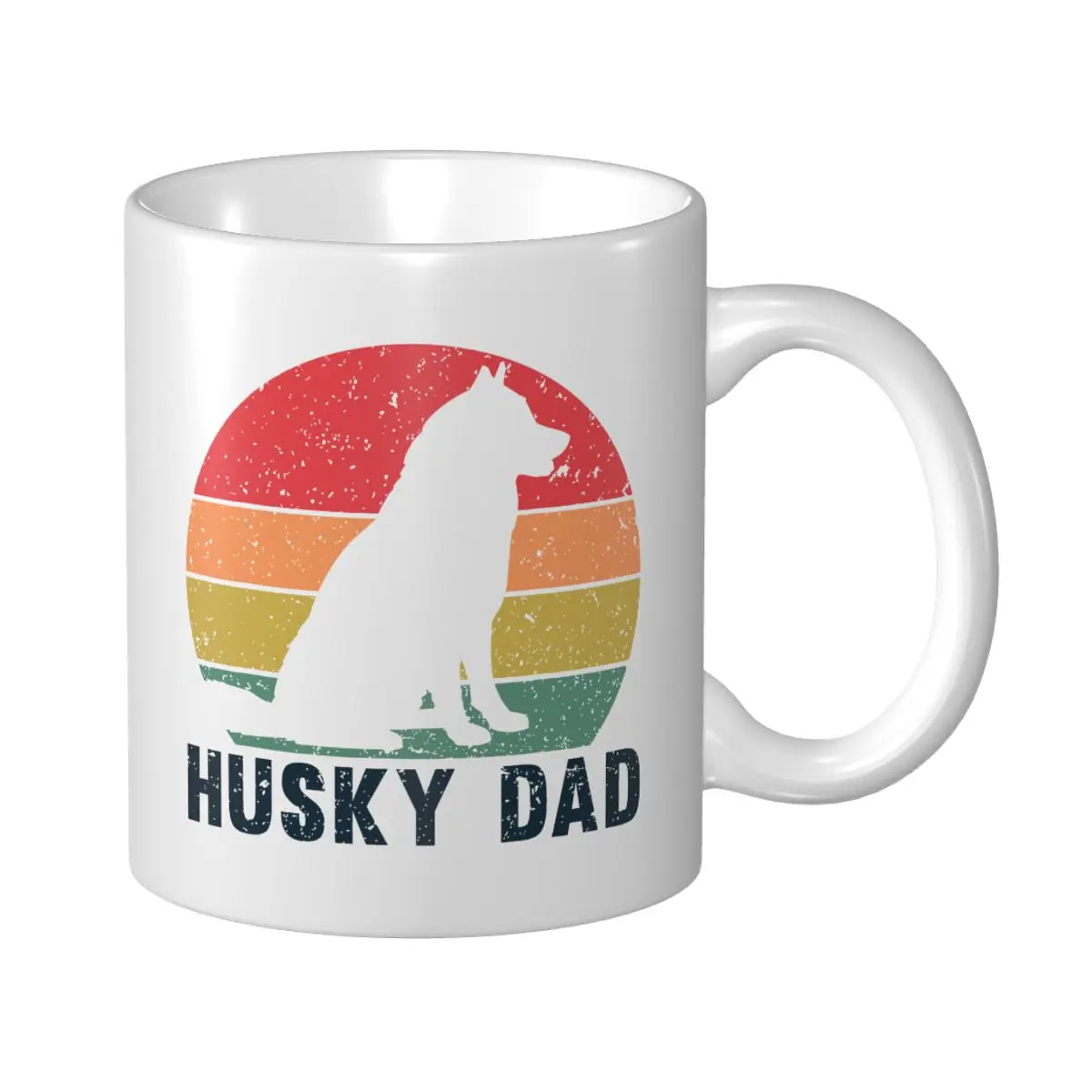 Mark Cup Mug Best Husky Design For Dad Men Siberian Husky Pet Dog Lovers Coffee Mugs Tea Milk Water Cup Travel Mugs Office Home