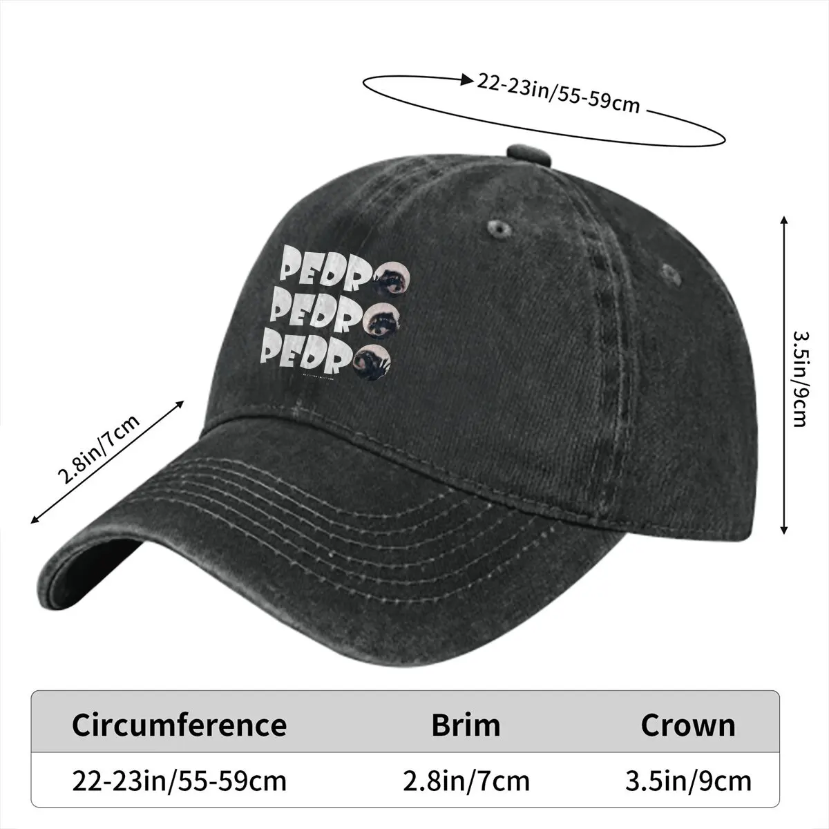 Pedro The Dancing Raccoon Baseball Cap Men Hats Women Visor Protection Snapback Raccoon Lover Caps