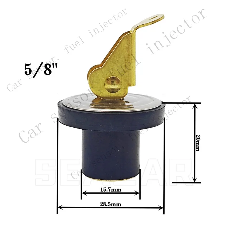 Q+ 3 Pcs 5/8 Inch Brass Drain Plug For Boat Marine Yacht Kayak