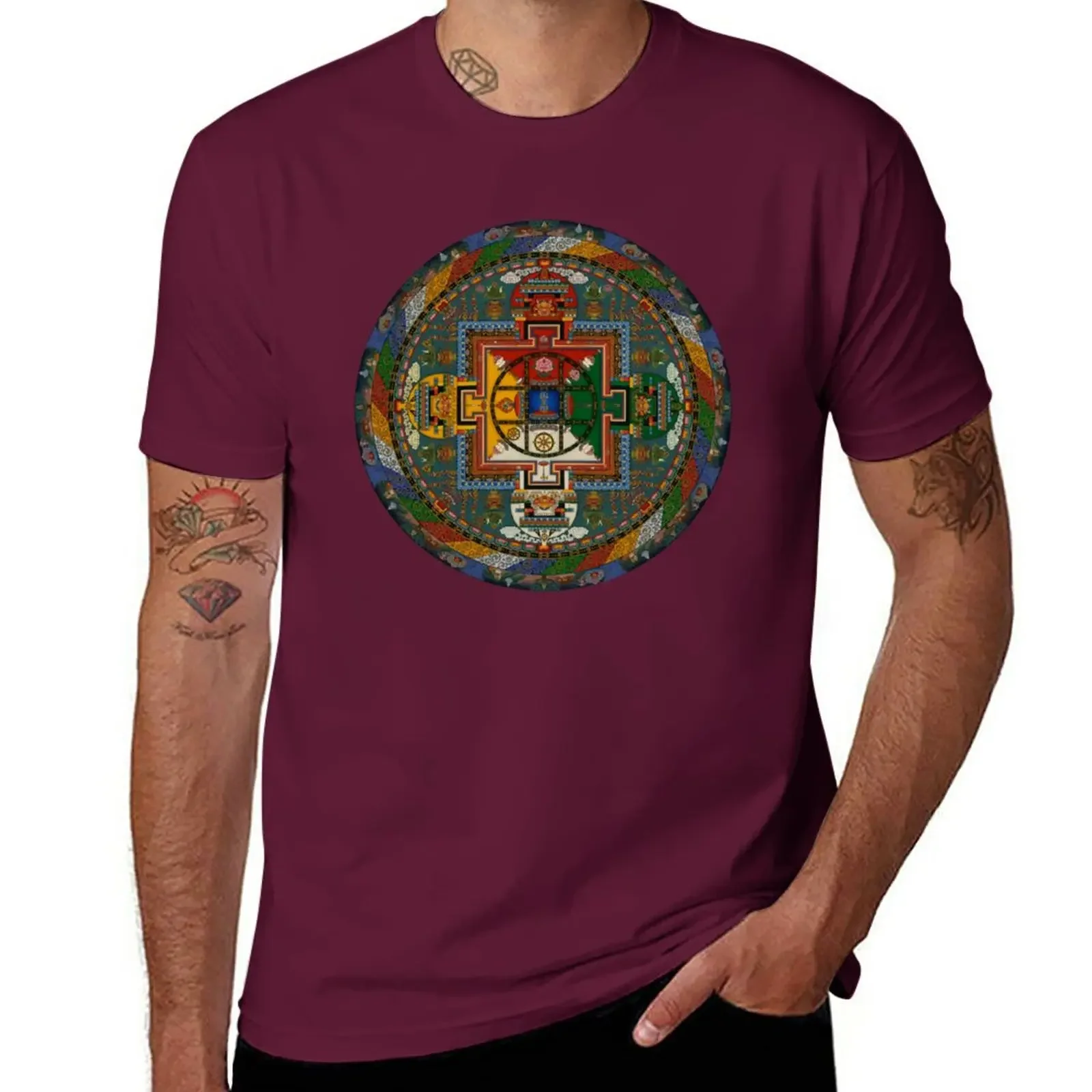 

New Mandala of Yamantaka T-Shirt custom t shirts t-shirts man cute tops men graphic t shirts