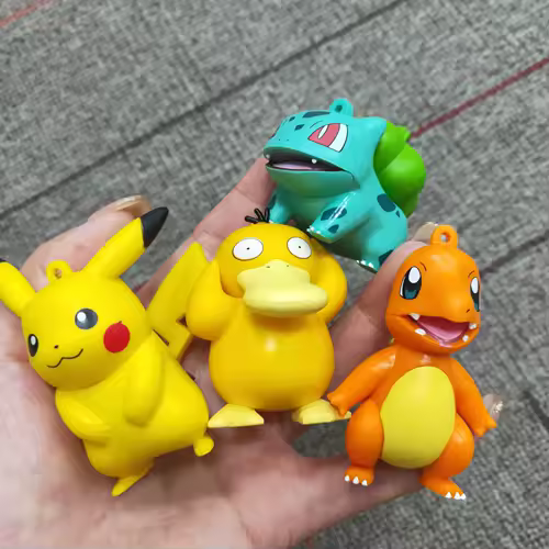 Pokemon Anime Action Figures Pikachu Toys Model Charmander Psyduck Squirtle Jigglypuff Bulbasaur Kawaii Collect Dolls Kids Gift - Image 3