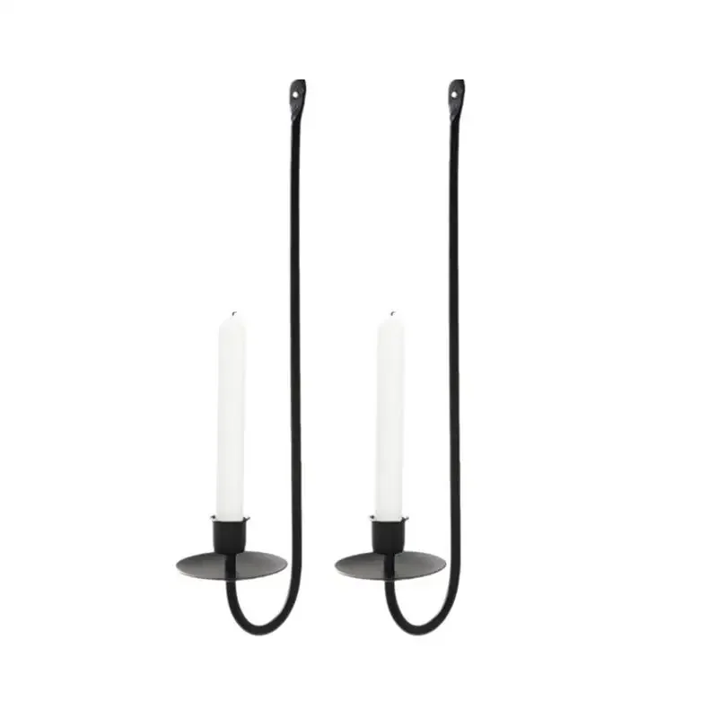 Modern Wall Candle Sconce Hanging Candelabra Wall Mount Candle Sconces Set Wedding Decoration Bar Party Living Room Decoration