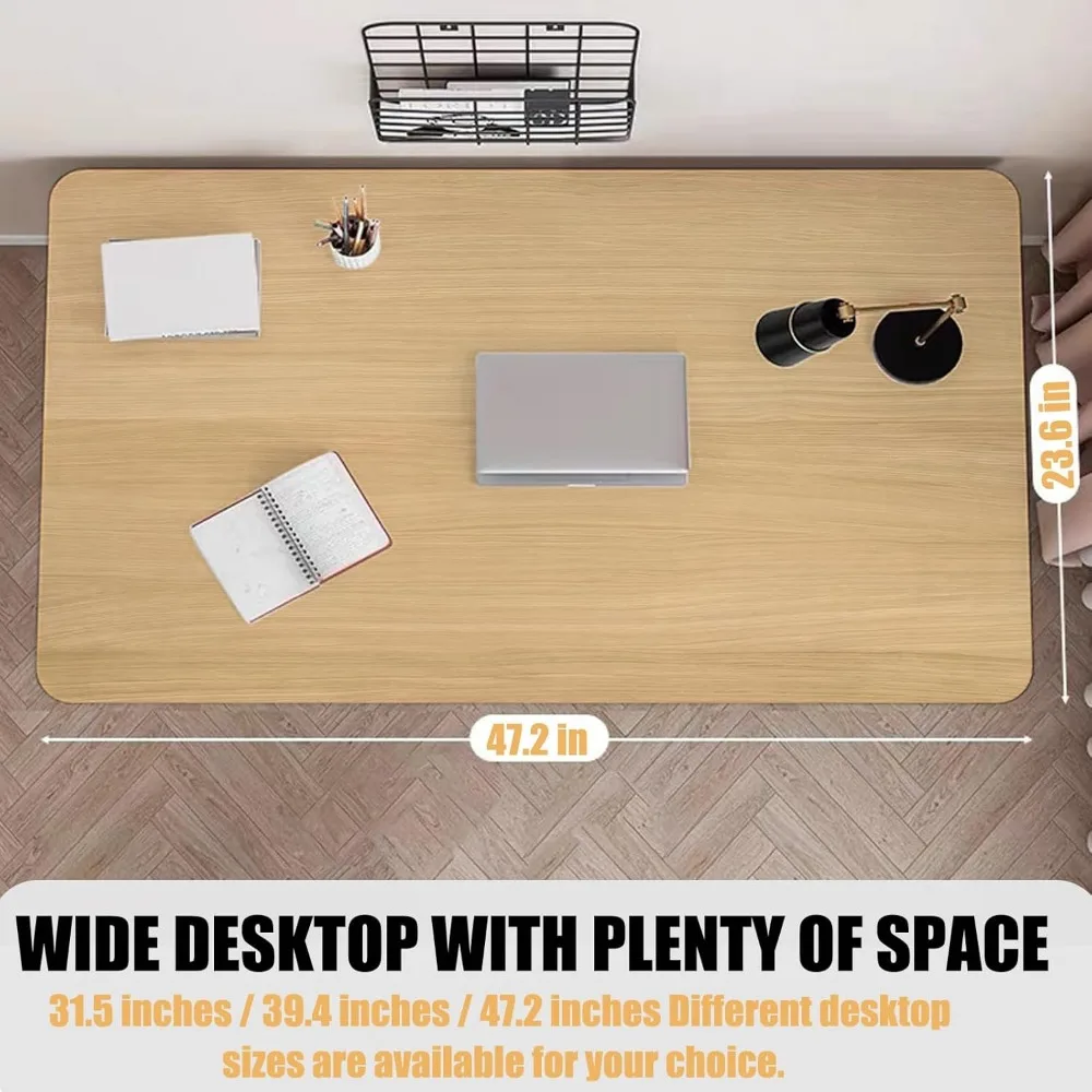 Modern Desk 39.4 Inch Computer Table Simple Style Office Writing Desk Industrial Office Table, Sturdy PC Laptop Table