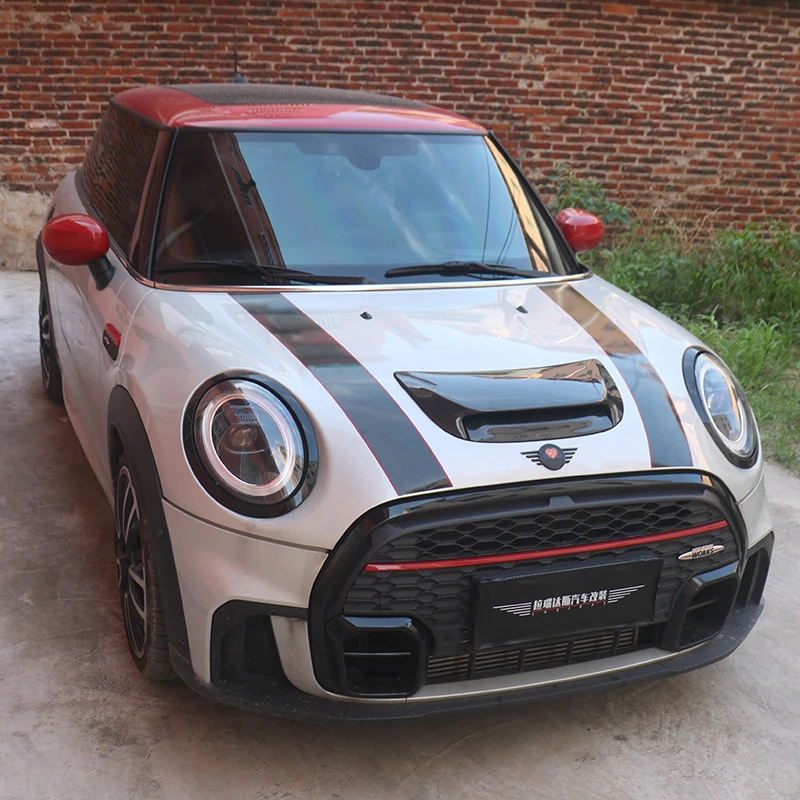 Carbon Fiber Hood Air Lntake For MINI Cooper S F56JCW 2016-2023 Year Body Kit Trim Exterior Accessories view 2