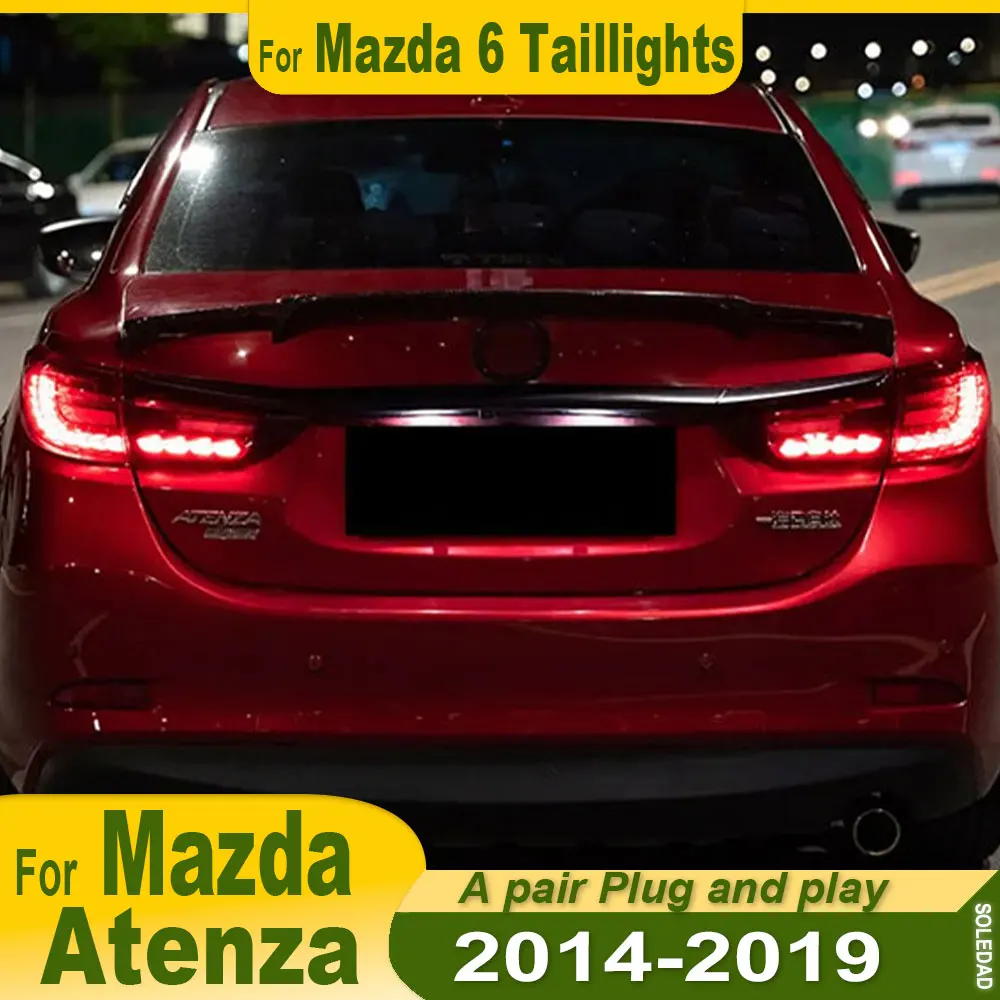 

Car Taillight For Mazda 6 Atenza 2013 2014 2015 2016 2017 2018 2019 Rear Running Lamp Brake Reverse Turn Signal Waterproof