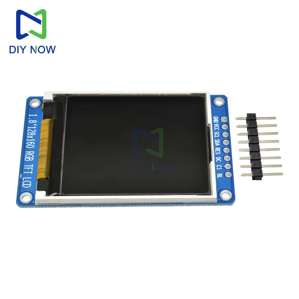 1.8-inch 128x160 TFT LCD Full-Color Display Module SPI Serial Port Module ST7735S 3.3V Replace OLED Power Supply for Arduino
