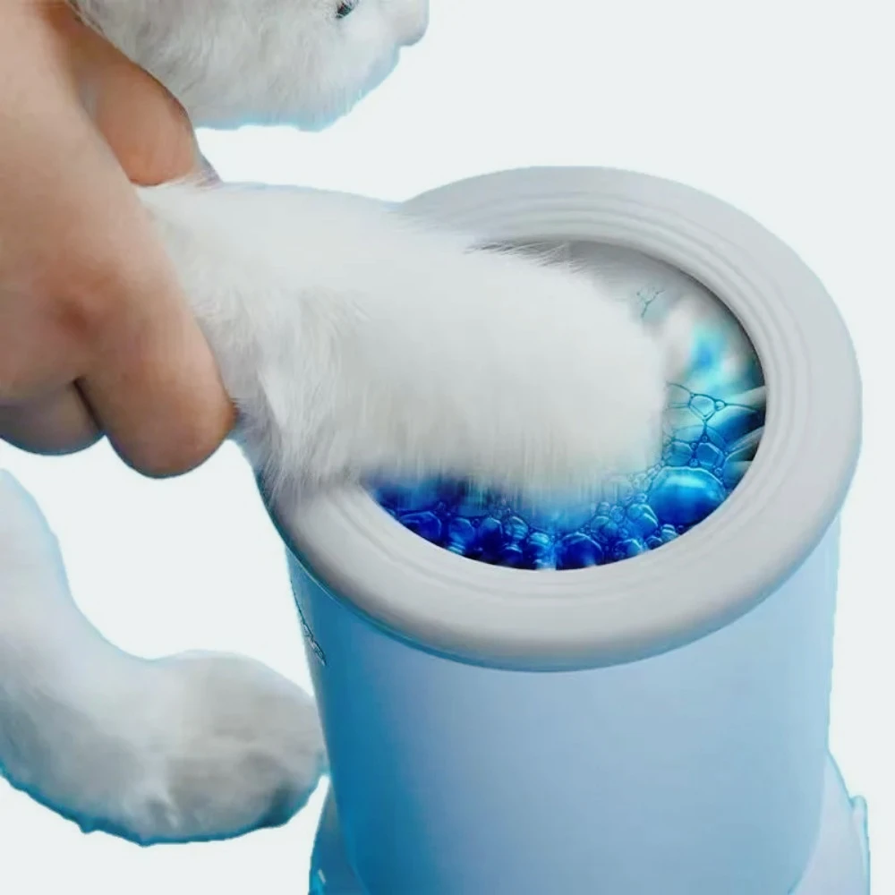 Taza limpiadora automática de patas para mascotas, lavadora inteligente portátil para limpiar pies de perros y gatos