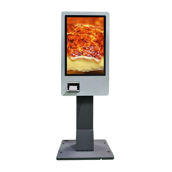 fast food restaurants service self terminal machine ordering payment kiosks cash bill print