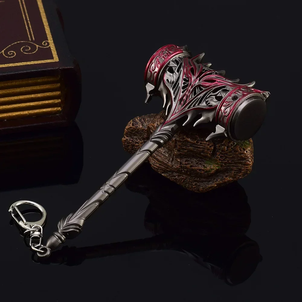 Douluo Continent Anime Peripherals Haotian Hammer Weapon Prop Model 13CM Craft Decoration Cosplay  Martial Arts Weapons Toys