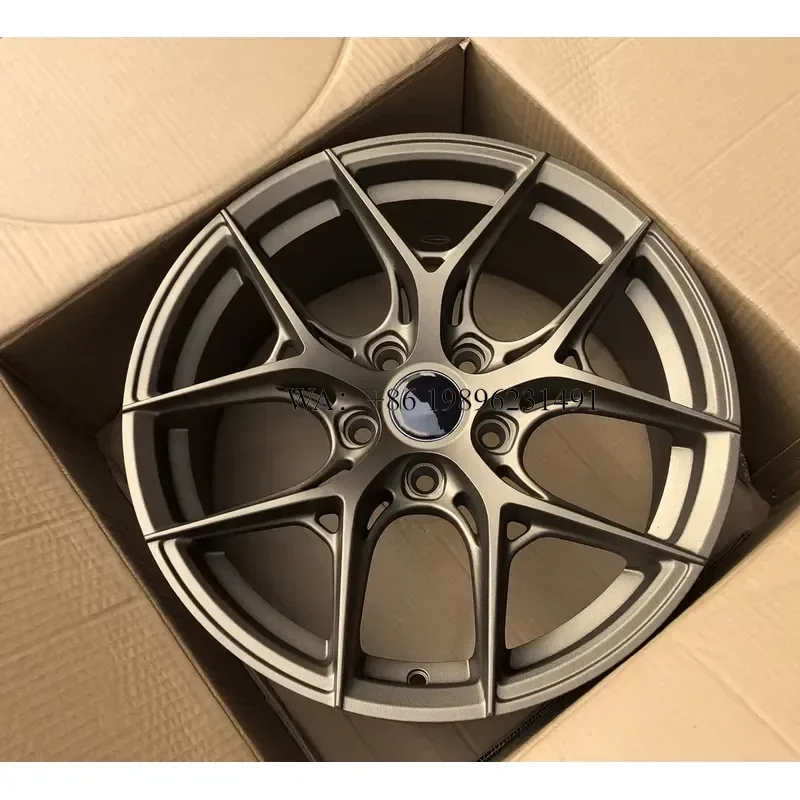 customizedWmwmnu 17 Inch Alloy Car Wheel Aftermarket Rim for 5x112 5x108 5x114.3 5x100 Bolt Pattern Universal Fitment Silver Bla